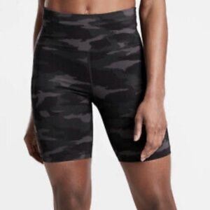 Athleta Black and Gray Camo Shorts